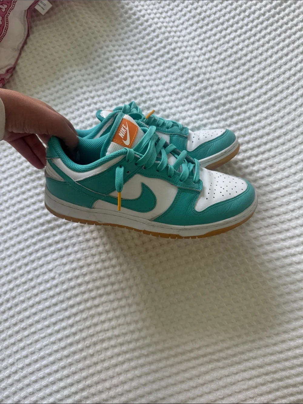 Nike Teal, White & Gum Low-Top Sneakers